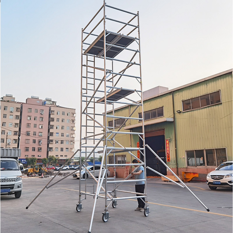 Aluminum Scaffold Tower 8m 10m Mobile Scaffolding with Platform