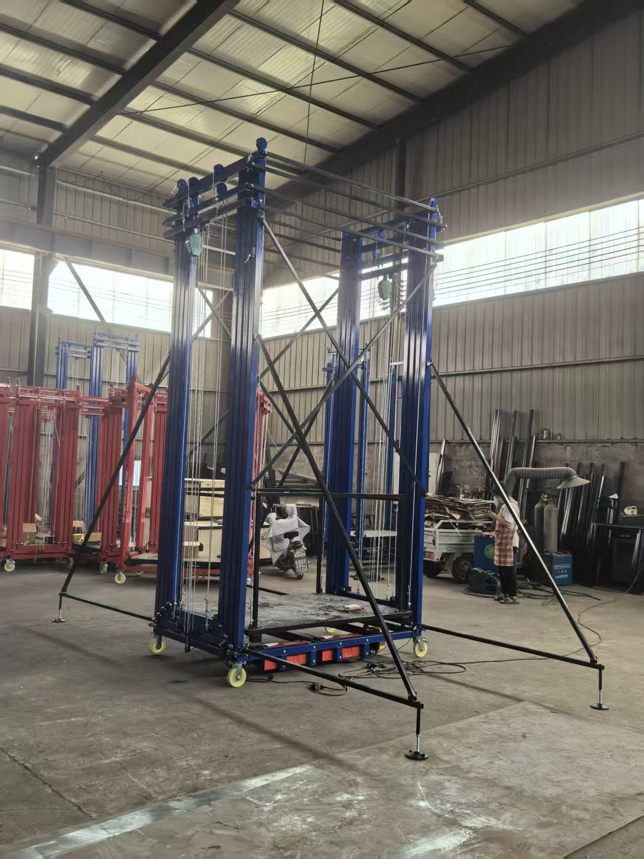 Mobile Electric Scaffold Platforms for Construction Using Lift