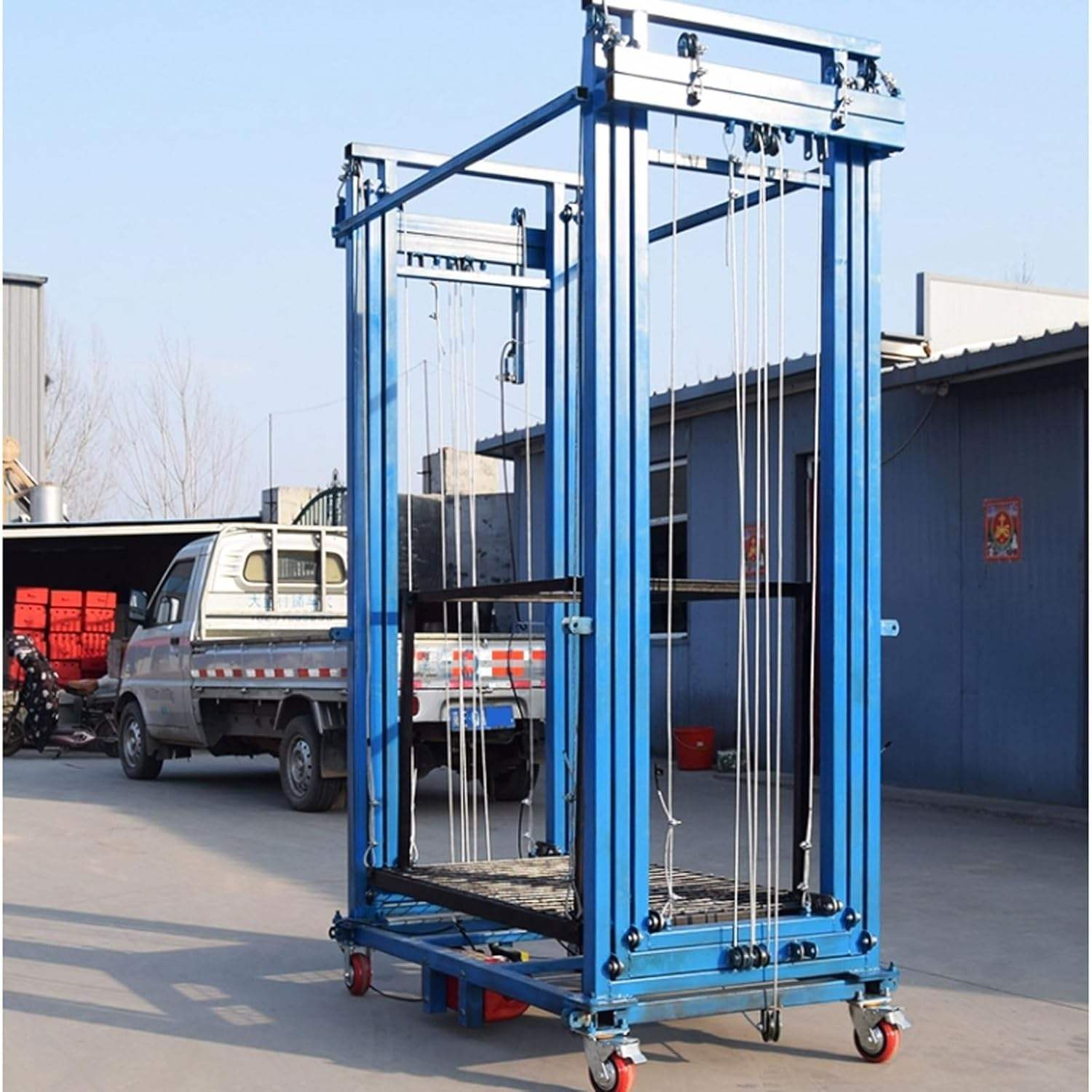 Mobile Electric Scaffold Platforms for Construction Using Lift