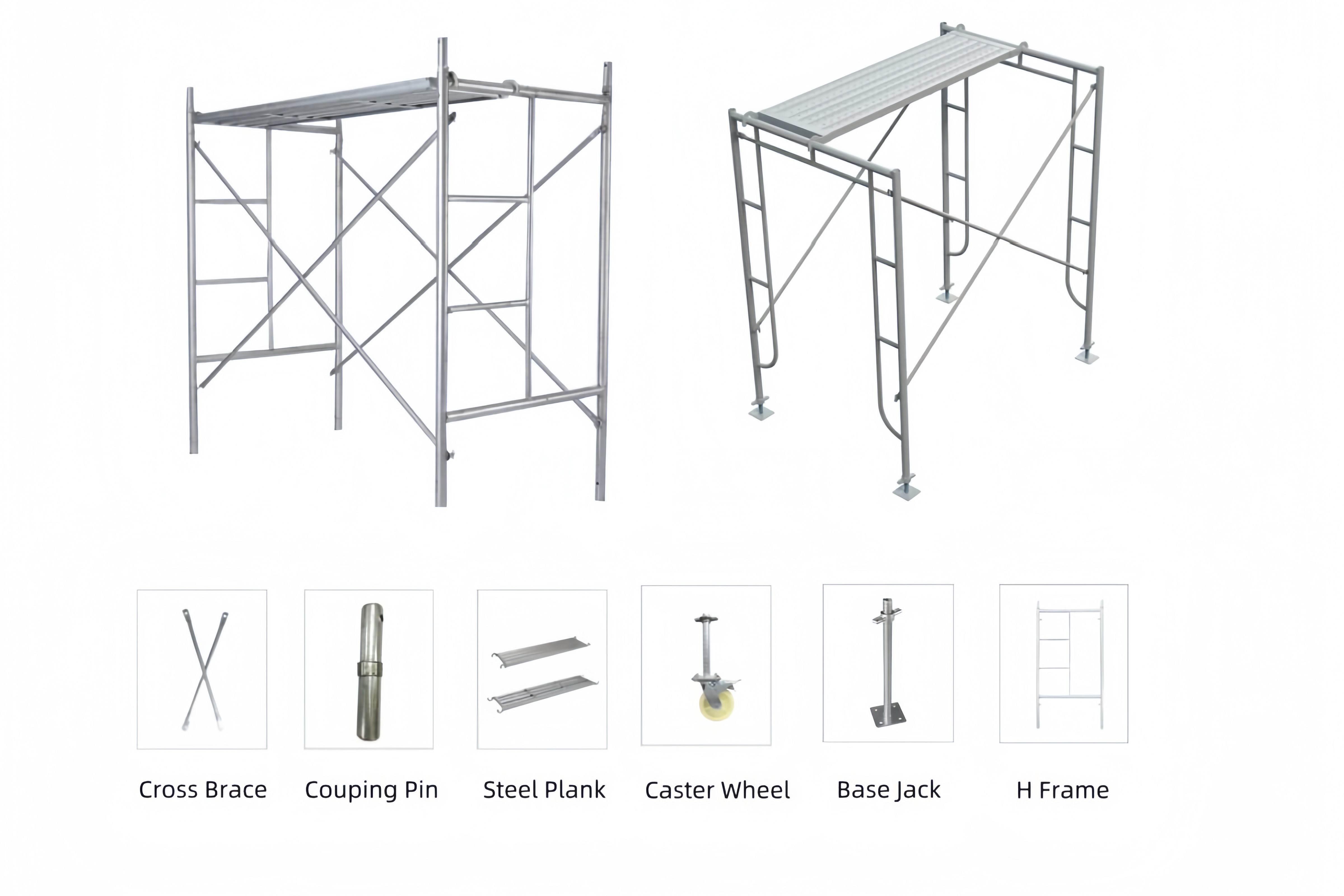 h FRAME SCAFFOLDING FOR CONSTRUCTION
