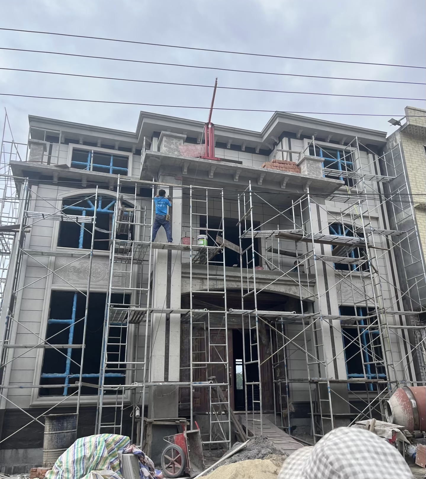 Masonry Scaffolding Sets Steel Ladder Powder Coated Scaffolding