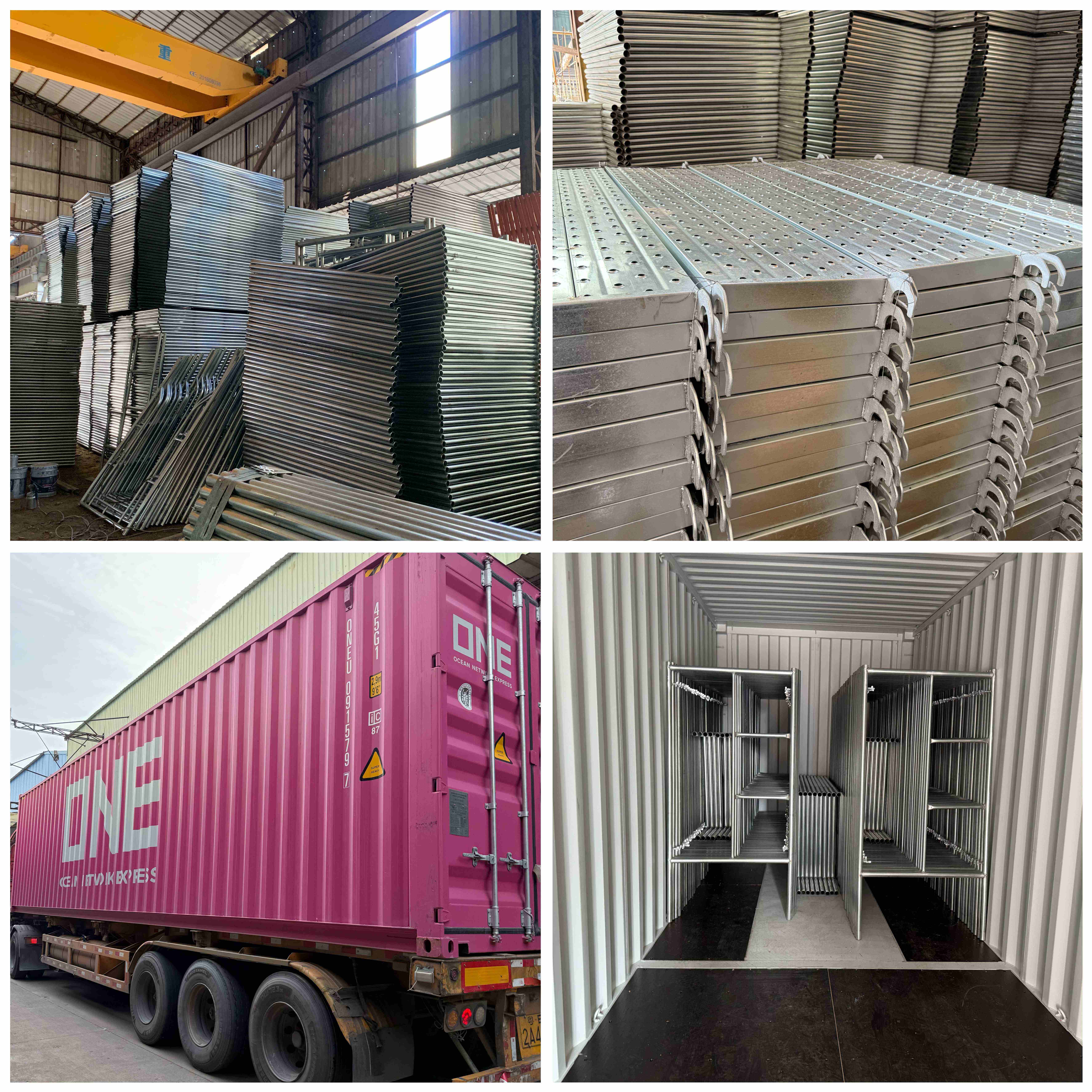 Real Shot of H Frame Scaffolding Delivery